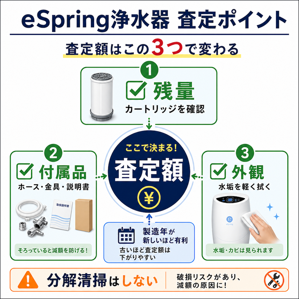 アムウェイ浄水器（eSpring）の買取相場と高く売るコツ【アムセル】